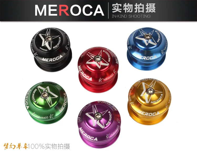 

Bike Headset 44mm Aluminum Alloy Threadless Bearing Headset for 28.6mm Straight Tube Front Fork