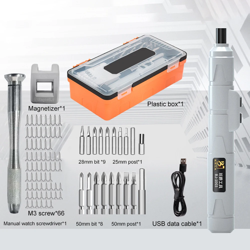

Electric Precision Screwdriver Pen Kit Multifuctional Cordless Mini Power Tools with Lithium Battery for Phone Laptop Repair