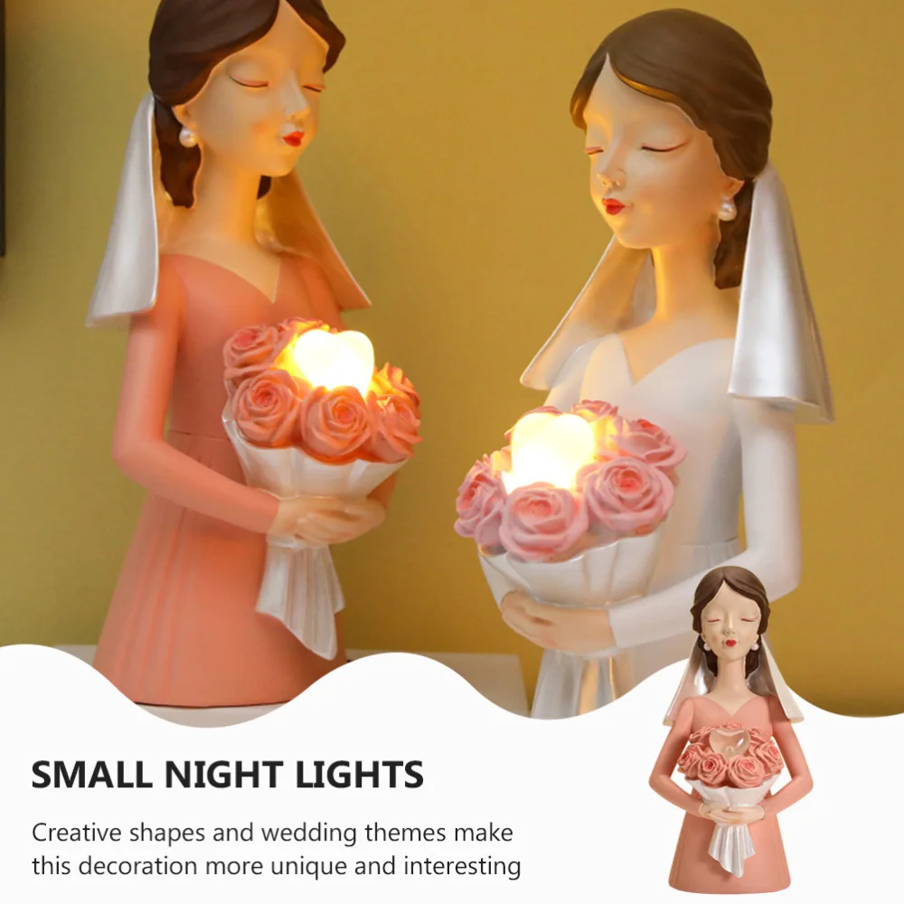 

Home Lighting Equipment Bouquet Bridal-shaped Decorative LED Lights for Room