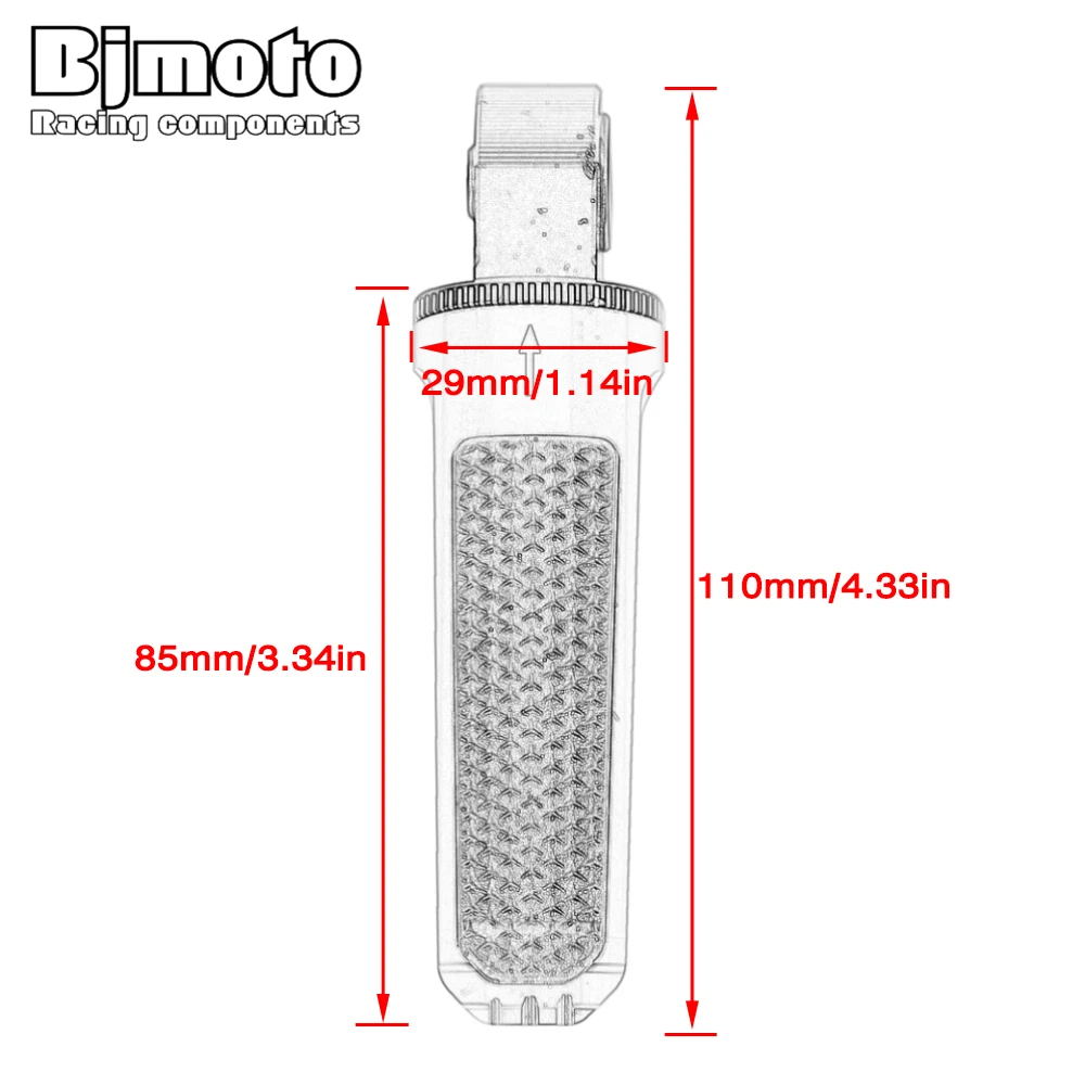 

YZF R1 Motorcycle Foot Pegs Rear Passenger Pedal For For YAMAHA YZF-R1 2002-2020 YZF-R1M 2017-2020 YZF-R6 2003-2020