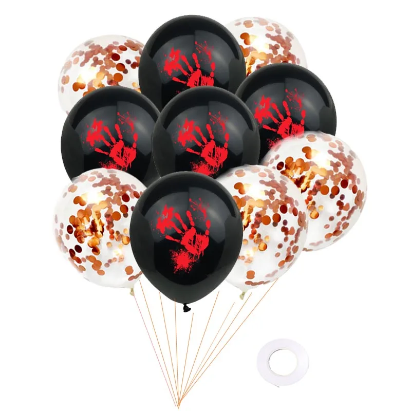 

Twins Party 10pcs Halloween Party Globos Supplies Birthday Party Spider Ghost Skull Star Pumpkin Halloween Balloons Foil Balloon