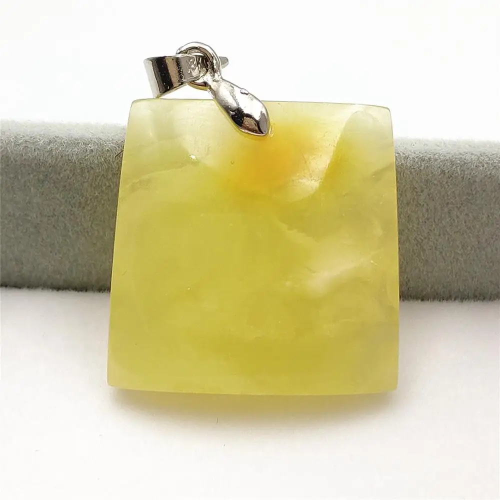 

Натуральный Янтарный Желтый Драгоценный камень кулон 23x22x7 мм прямоугольная Бирма ювелирные изделия камень «Reiki» AAAAAA