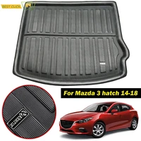 cargo mat for mazda 3 m3 axela bm hatch hatchback 2014 2015 2016 2017 rear trunk tray boot liner carpet protector floor pad
