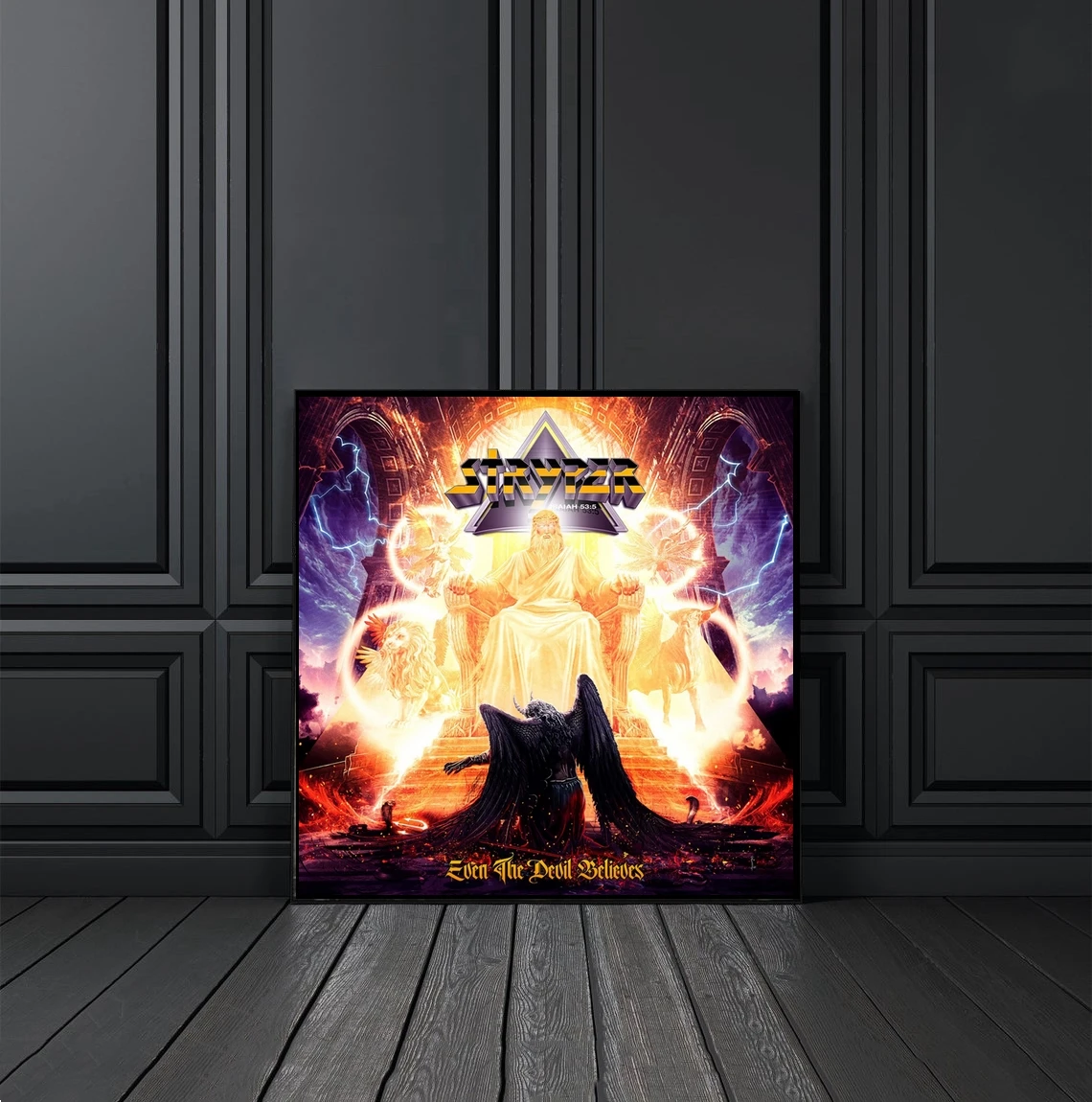 

Even the Devil Believes Stryper Album Cover Poster Canvas Print Rap Hip Hop Music Star Singer Home Wall Painting Decoration