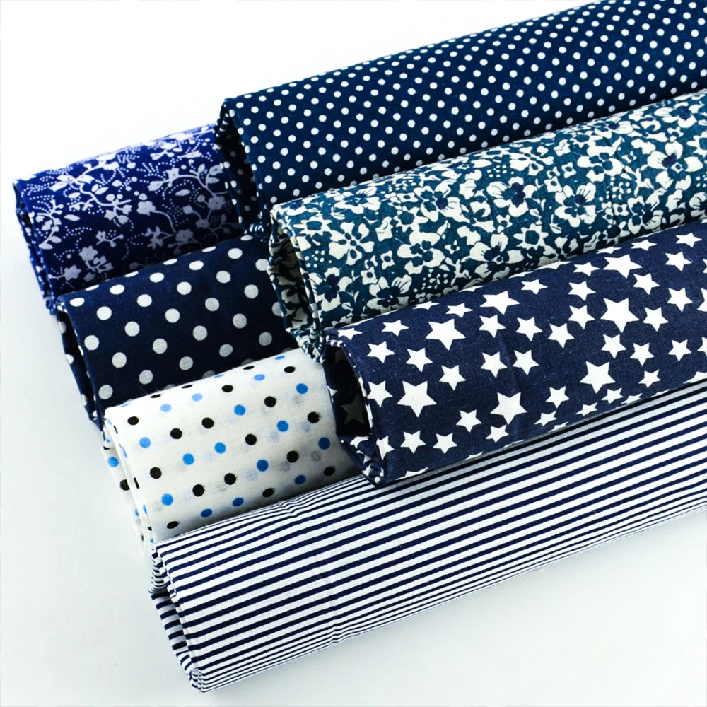 Booksew 7 шт. хлопчатобумажная простая ткань точки белые цветы стильные Поделки