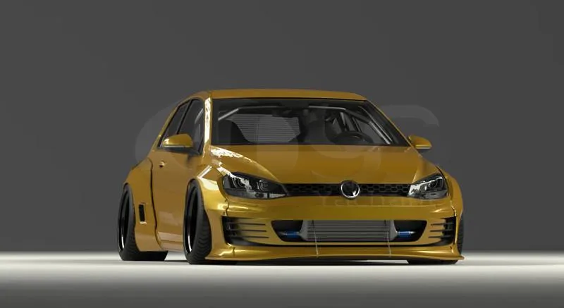 Боди из стекловолокна FRP подходит для 15 17 Golf MK7 G * T I PD RB Style комплект широкого тела