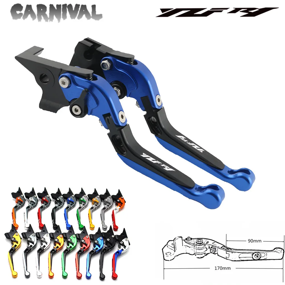 Регулируемый выдвижной рычаг сцепления для мотоциклетного тормоза и руля Yamaha YZFR1