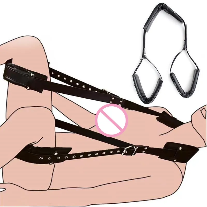 Из искусственной кожи губка БДСМ бандаж наручники для Открыть ног ботильоны SM в