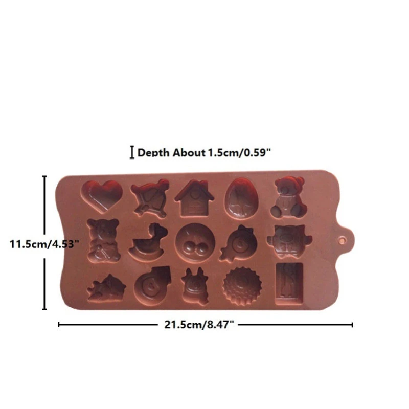 1 шт. форма медведя из мультфильма силиконовые формы для шоколада льда кубик