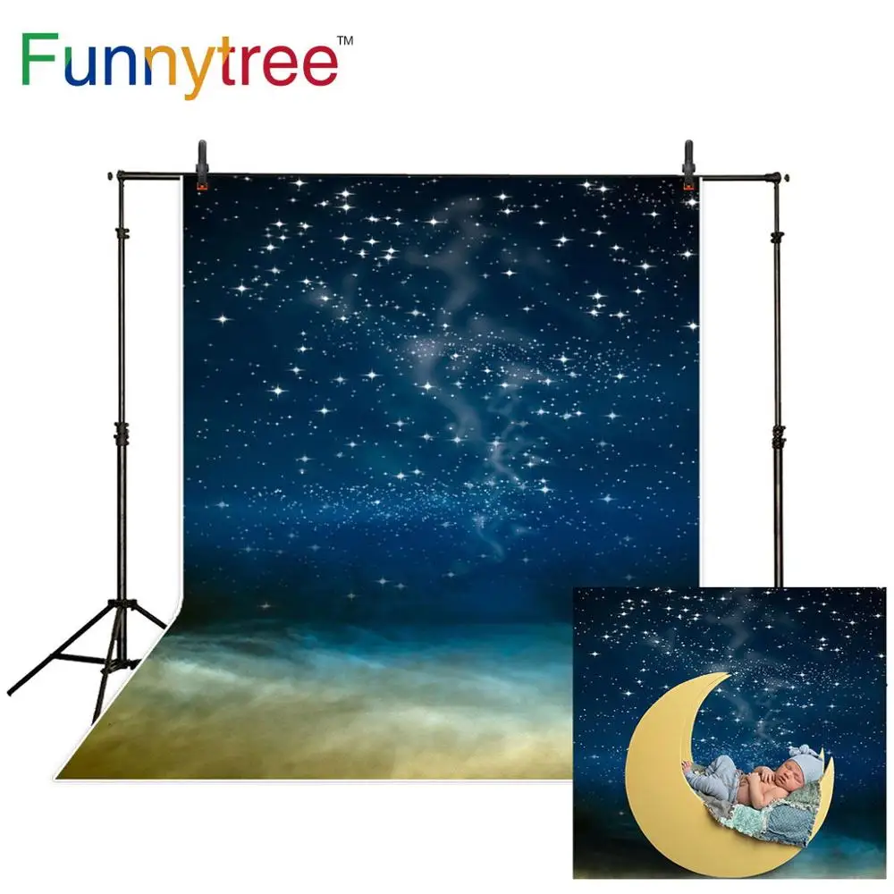 Funnytree фон для фотосъемки новорожденных с синий душа ребенка мальчик Сказка