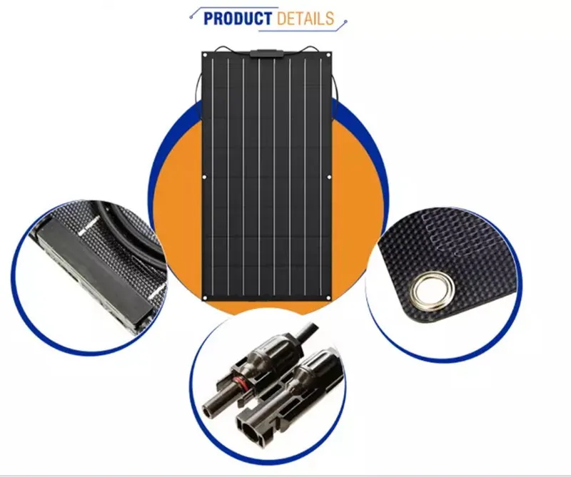 Фабрики Китая высокая эффективность 100W 12V ETFE гибкое солнечное зарядное устройство для RV. boat