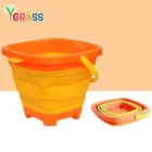 Пляжные игры на открытом воздухе, портативное пляжное ведро, Песочная игрушка для детей, водные игры, складной многофункциональный пластиковый ведро