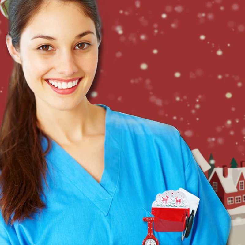 Доктор Медсестры ПВХ ручка Карманный Протектор Рождественский подарок для