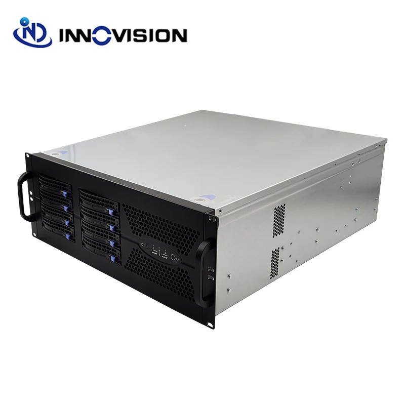 2022 New 4U 630MM Depth 8 Bays HDD Trays Hotswap Server Case Support 8 Full-height PCI/PCIE Expansion slots Can Install ATX PSU