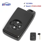 Умный пульт дистанционного управления DIYKEY с 3 кнопками 312 МГц для Toyota Corolla Mark Premio RAV4 Auris 2007 2008 2009-2010, ID платы: 2013-271451