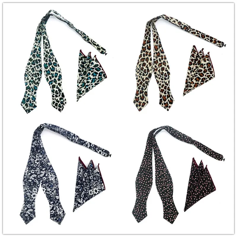 Новый цветочный принт Пейсли 100% хлопок жаккардовый мужской галстук бабочка с