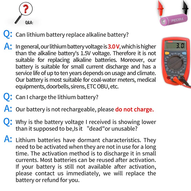 4 шт. CR14505 3V AA 1400mAh LiMnO2 литиевая батарея с 1 шт AA/AAA ox в подарок для камеры