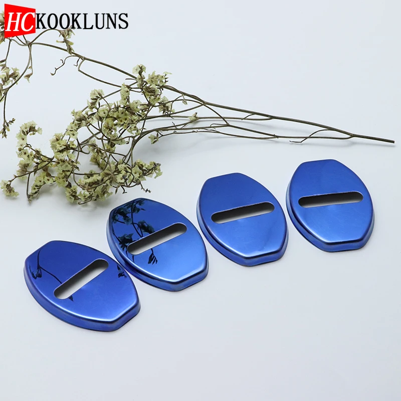 4 шт. авто чехол стальной дверной замок Пряжка Защитная крышка для Volkswagen Гольф на