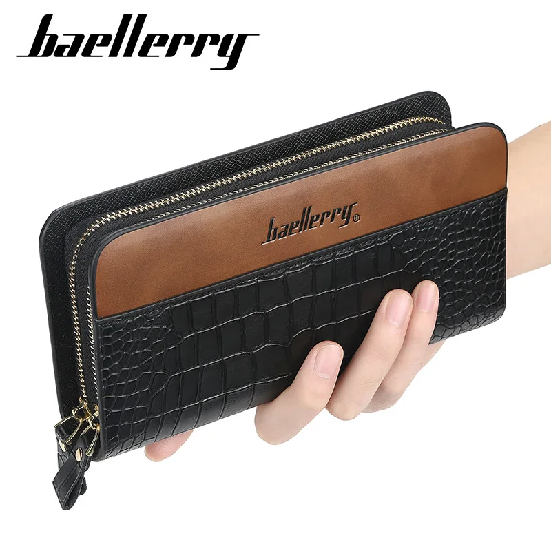 

Luxury Brand Male Wallet Purse for Men Large Capacity Card Holder Clutch Bag High Quality Long Zipper Coin Purse