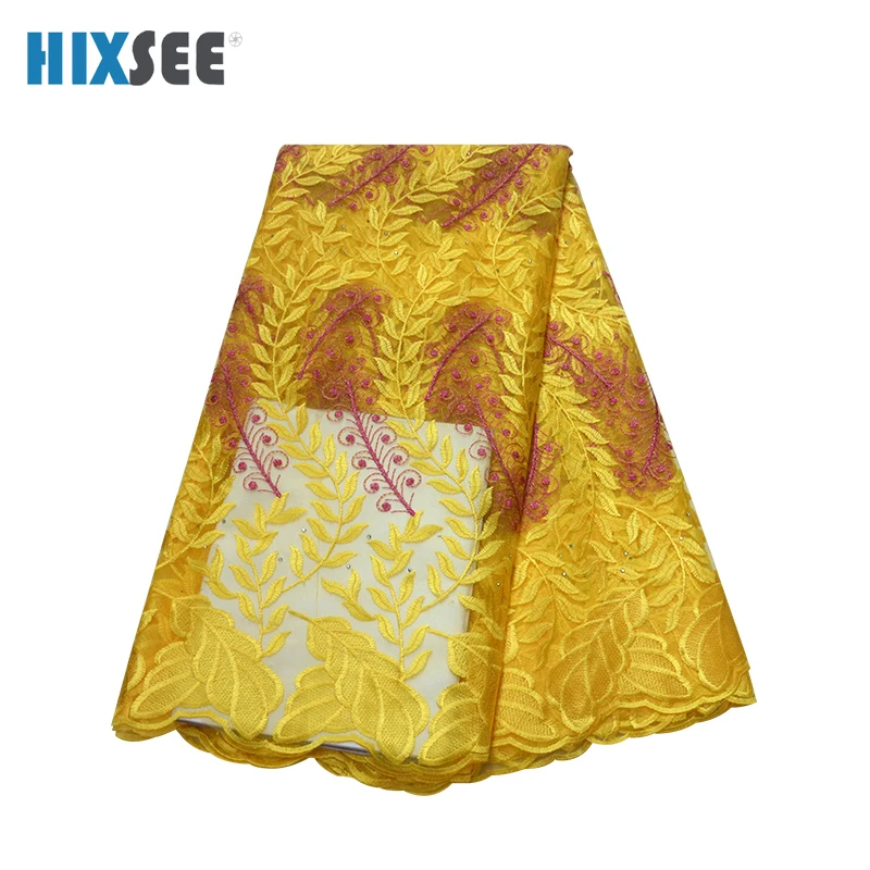 Чистая кружевная ткань 2019 вышитая бисером тюль французское кружево Материал