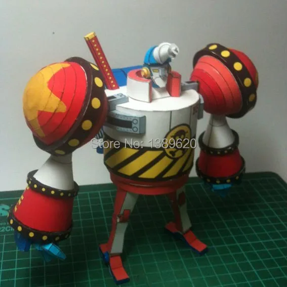 Бумажная модель аниме один кусок Фрэнки 18 см высотой 3D бумажные Пазлы diy игрушки |