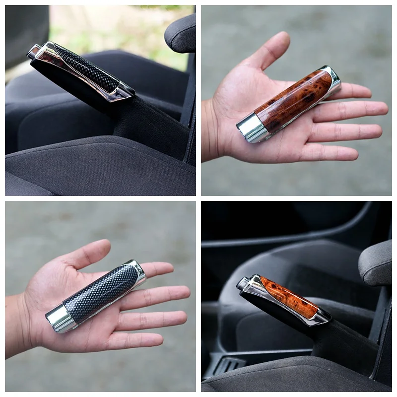 

Car Decoration Cover Carbon Pattern Handbrake Cover Handbrake Handle Decoration Cover 2 Styles