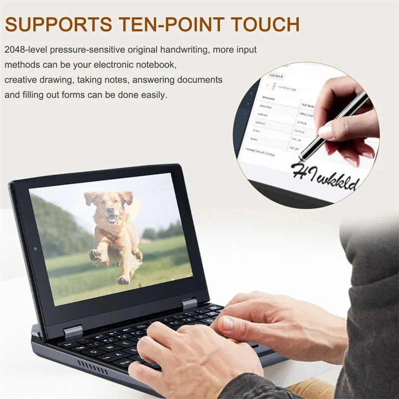 mini pc computer netbook 7 inch 8gb ram ssd j3455 cpu pocket slim laptop ultrabook touch screen laptops free global shipping