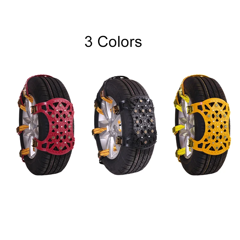 

1/4pcs Winter Universal Car Snow Chain Tires Non-slip Anti Skid Chains Vehicles Thickened Mud Road Anti-skid For SUV Cars Truck
