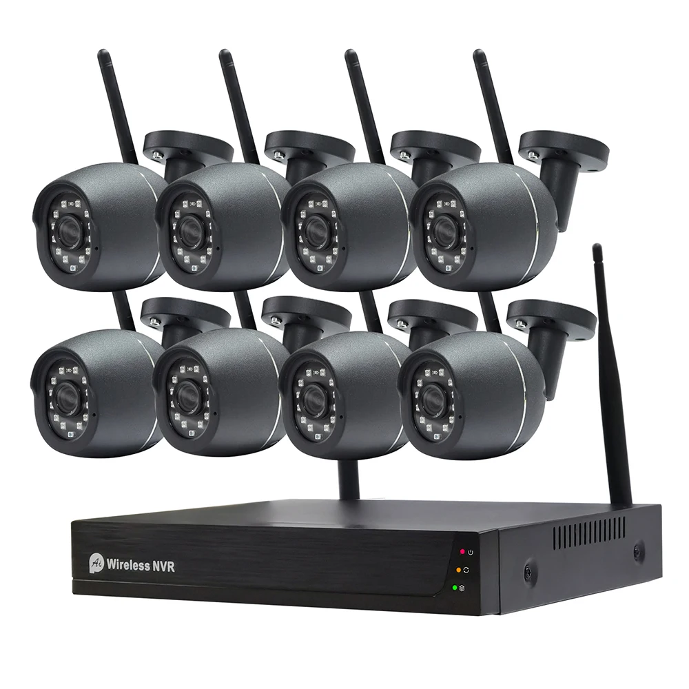 

H.265 8CH Wireless CCTV System 1536P 1080P NVR Wifi Outdoor 3MP AI IP Camera Security System P2P Video Surveillance Kit