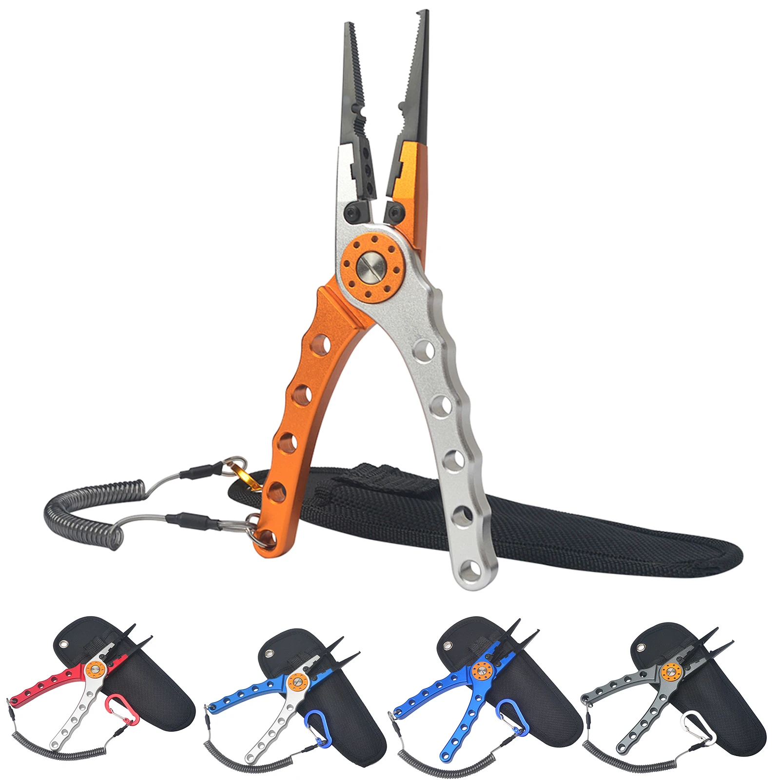

Fishing Pliers Braid Line Cutter Fish Lip Hook Remover Saltwater Freshwater