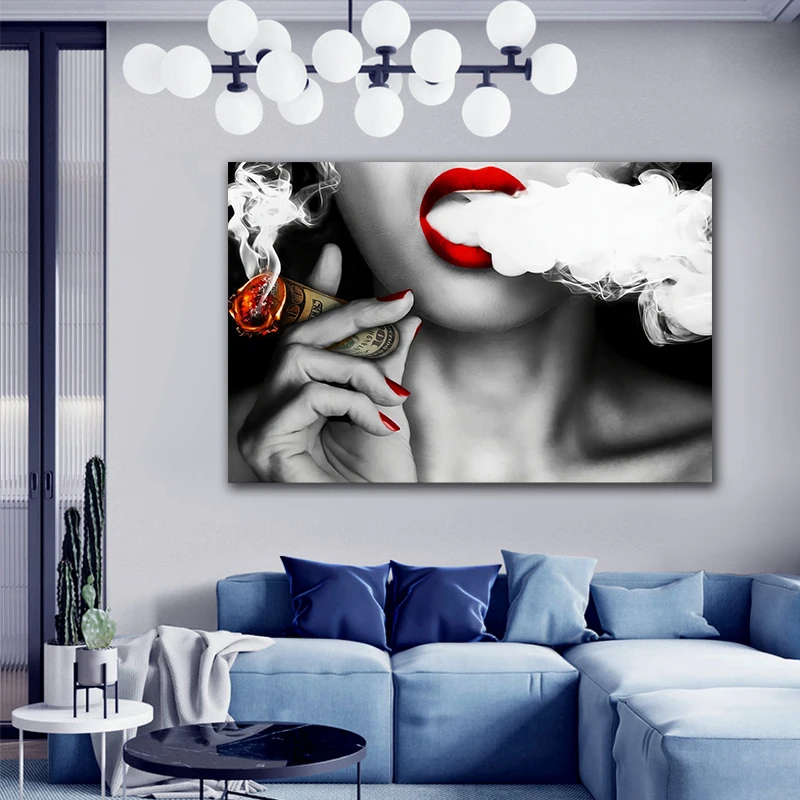 Современная Абстрактная Картина на холсте творческое искусство сжигание денег