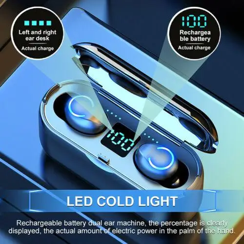 F9-8 наушники-вкладыши TWS мини-наушники Bluetooth 5 0 Беспроводной наушники стерео с 3500