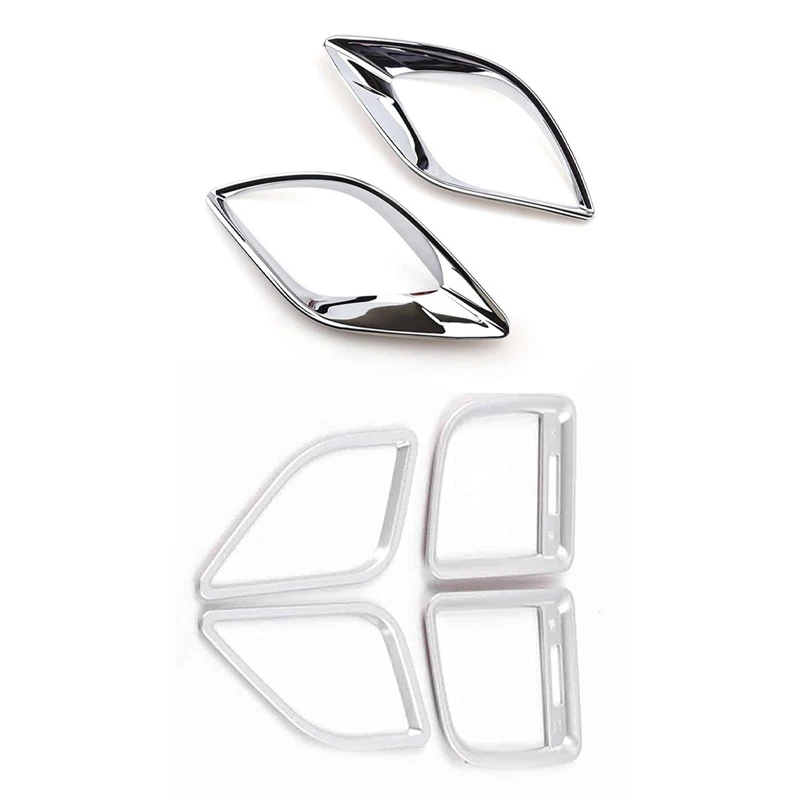 

NEW-For Mazda Cx-5 Cx5 2012-2016 Rear Bumper Reflector Fog Light Cover & Dashboard Front Air Condition Vent Outlet Cover