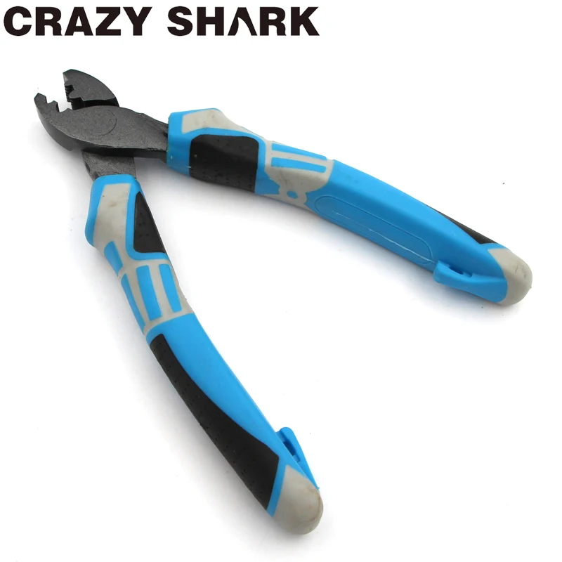 Плоскогубцы для рыбалки Crazy Shark обжимные рукава из высокоуглеродистой стали