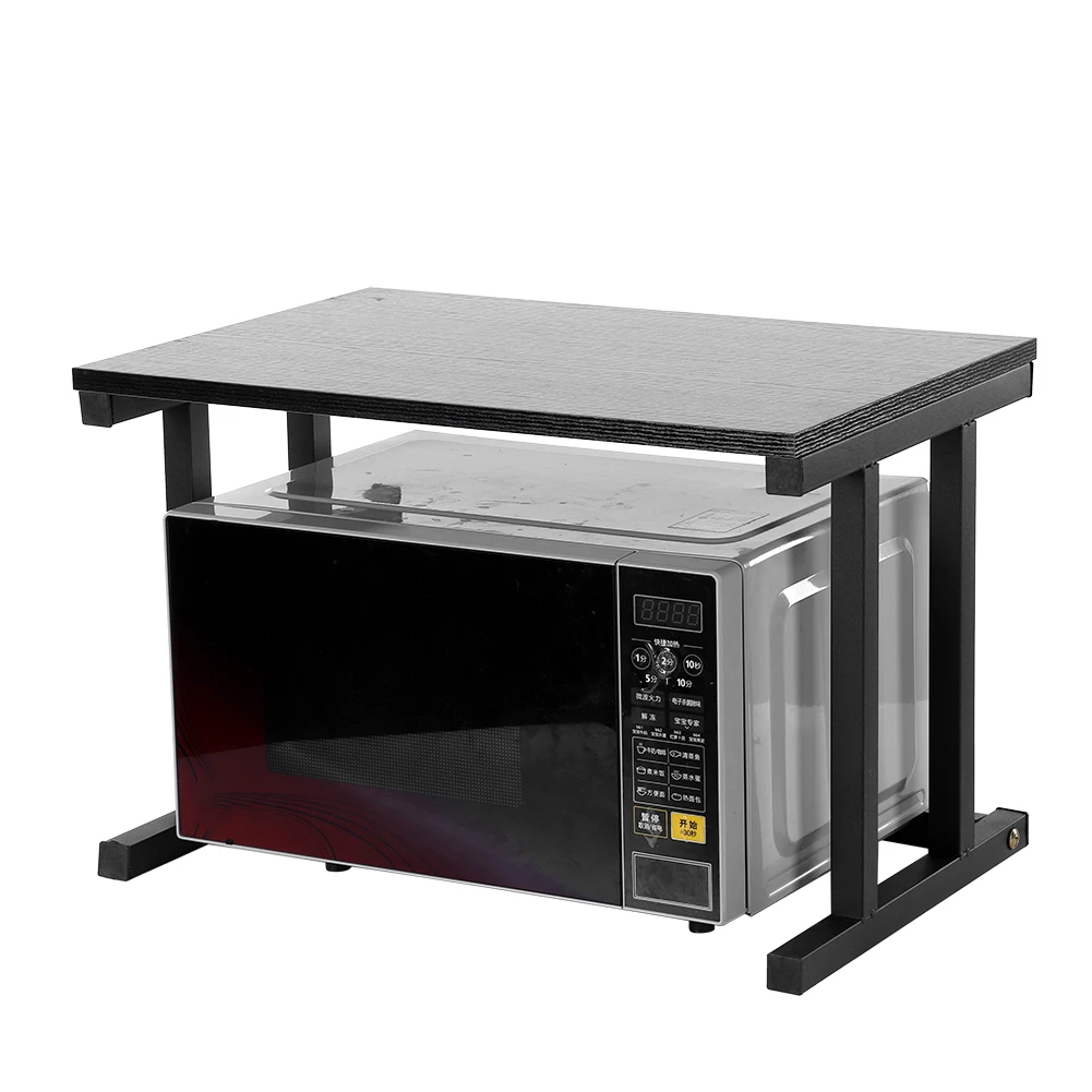 Деревянная стойка для микроволновой печи двухуровневый стеллаж хранения