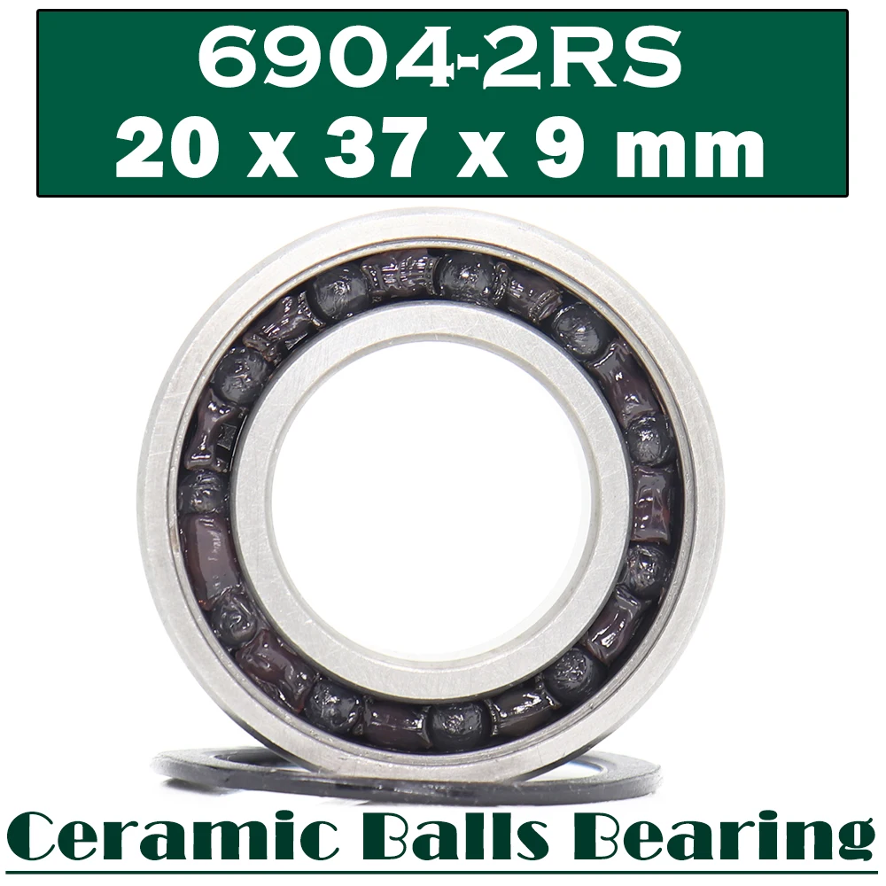 

6904 Hybrid Ceramic Bearing 20*37*9 mm ( 1 PC ) Bicycle Bottom Brackets Spares 6904RS 6904-2RS Si3N4 Ball Bearings