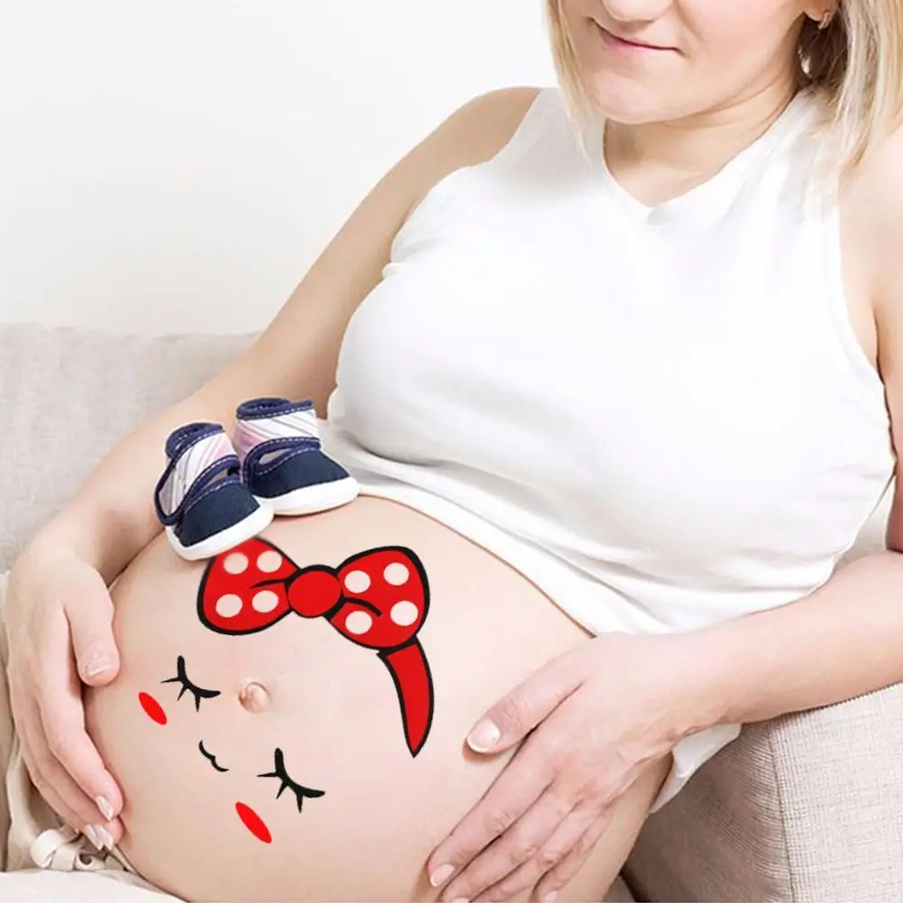 1 unidad para mujeres embarazadas, accesorios de fotograf&iacute;a de maternidad, fotos de embarazo, pintura, pegatinas de vientre N5J1-0