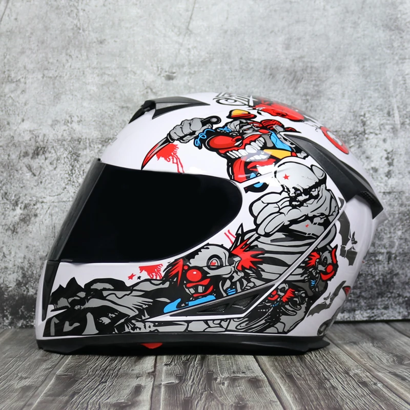 Полнолицевой мотоциклетный шлем capacete Профессиональный гоночный шлем каска точка Радужный оттенок мотоциклетный кросс-кантри тур - Цвет: 22