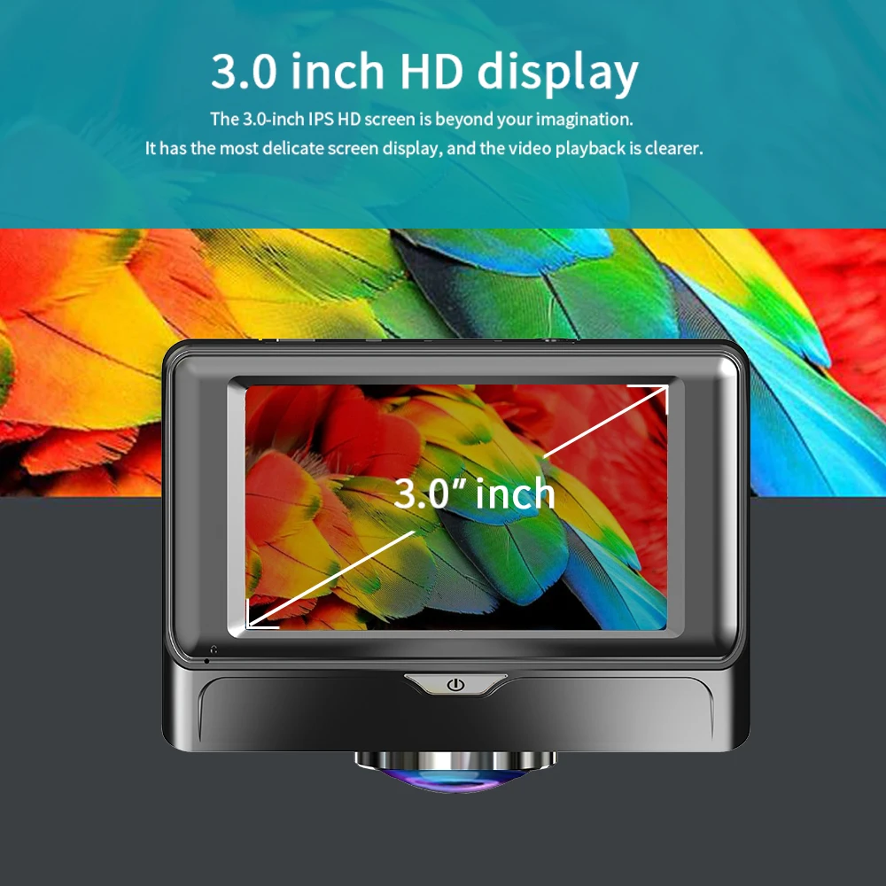 Elebest Автомобильный видеорегистратор 3 дюйма FHD 360 градусов объектив рыбий глаз IPS