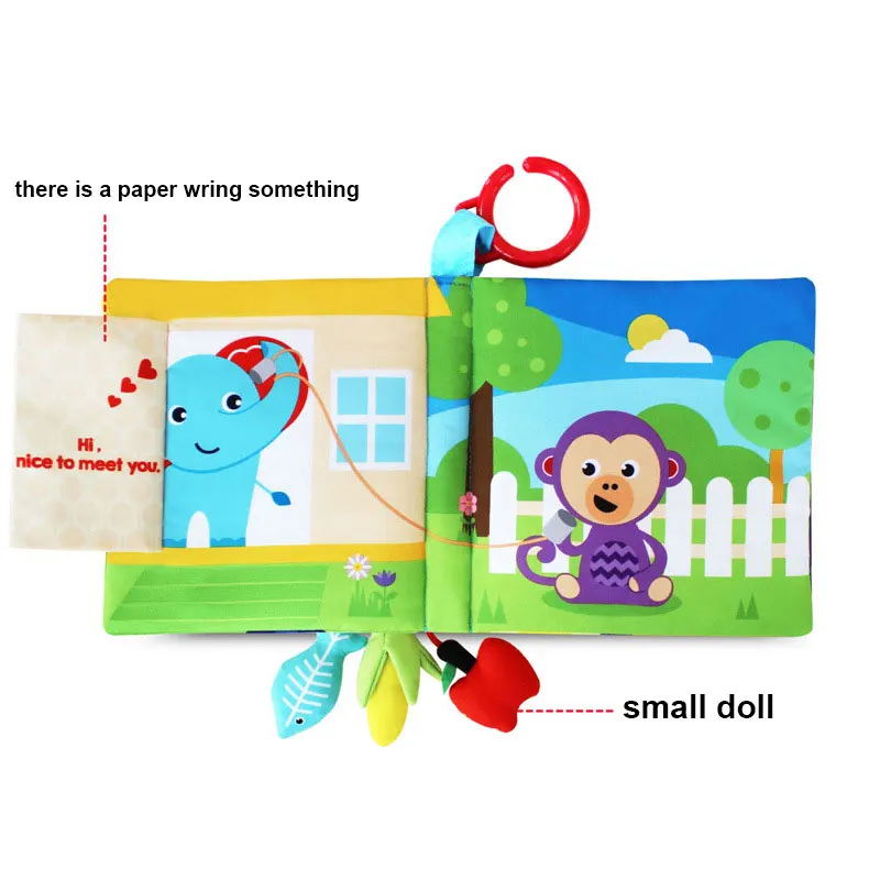 Книга Детская Мягкая тканевая для детей 0-12 месяцев | Игрушки и хобби