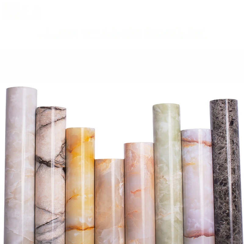 Настенная бумага из ПВХ самоклеящиеся настенные наклейки с защитой от мрамора