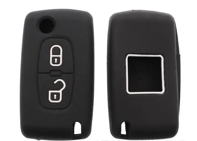 

Silicone Case for Citroen C4 C5 C3 C2 C4L Xsara Picasso for Peugeot 208 207 308 RCZ 408 407 307 206 Car Flip Key Cover