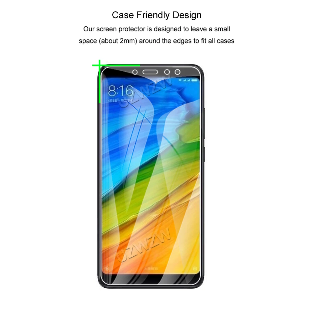 For Xiaomi Redmi Note 5 Pro / 5 Premium Tempered Glass Screen Protector Protective Film HD Clear Guard