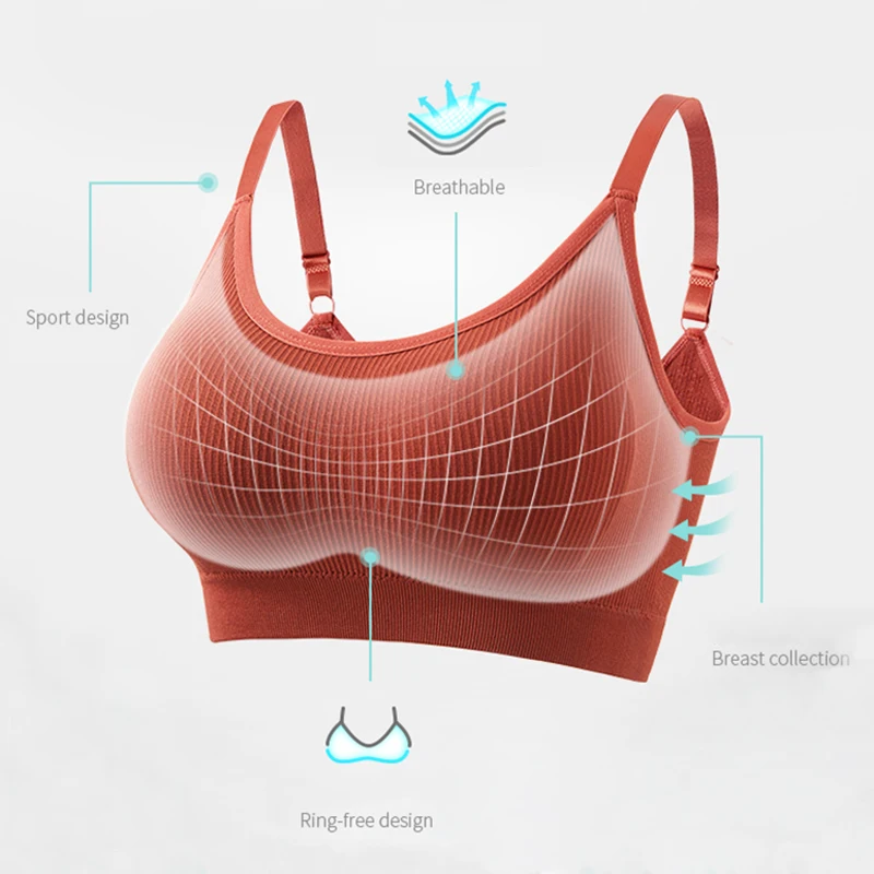 Сексуальные бюстгальтеры топы бесшовное нижнее белье пуш-ап спортивная мода