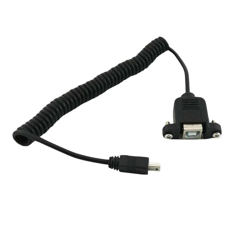 10 шт. спиральный переходник с USB 2 0 B на Mini 5 Pin|Кабели передачи данных| |