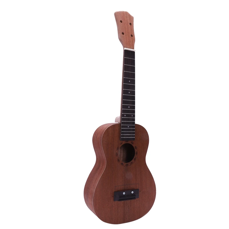Concert Ukulele Diy Kit 23 Inch Mahogany 4 Strings Hawaiian Guitar For Handwork Painting Perfect Parents-Child Campaign | Спорт и