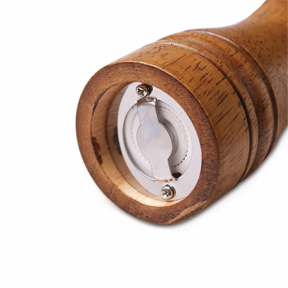 5 8 10 дюймов ручная деревянная мельница для перца приправа кухонная дубовая