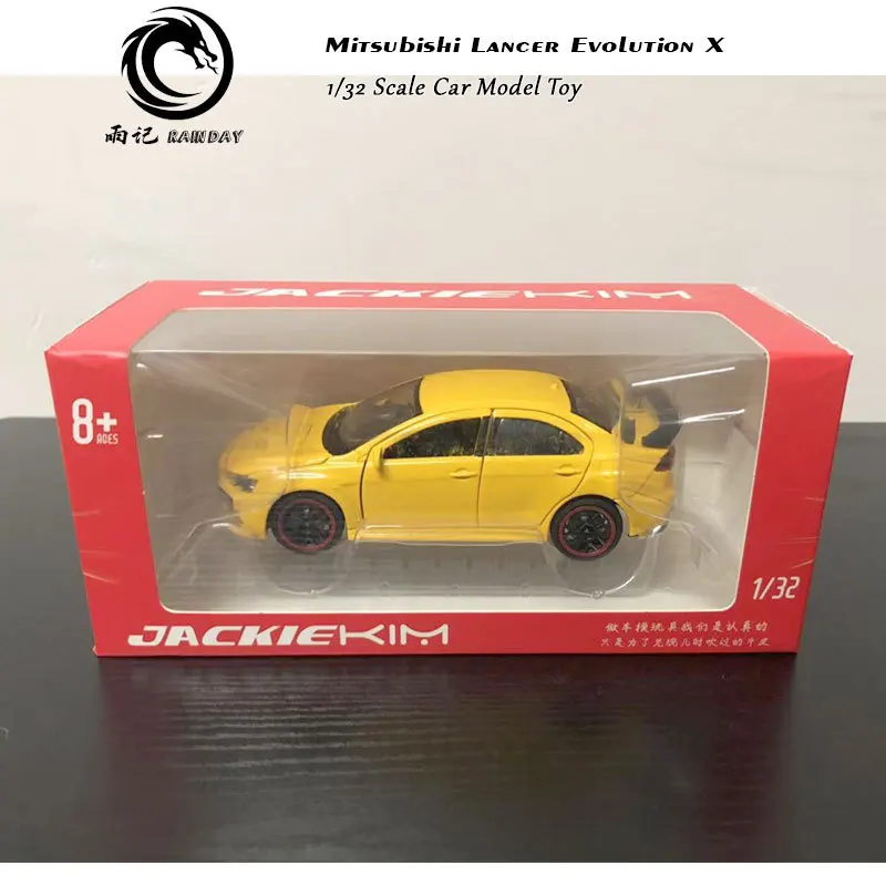 RD 1/32 масштабная модель автомобиля игрушки Mitsubishi Lancer Evolution X звук и свет Литье Металла Отступить модели автомобиля игрушки для подарка, для детей