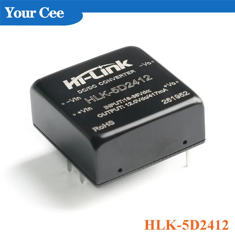 DC-DC изолированный модуль питания преобразователя 5W DC 12V to 15V/5V/12V 24v 5V/12V