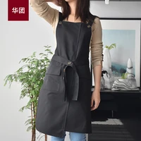 canvas pinafore wipe hands waterproof kitchen profesional waist aprons household delantal hombre household merchandises ef50ac